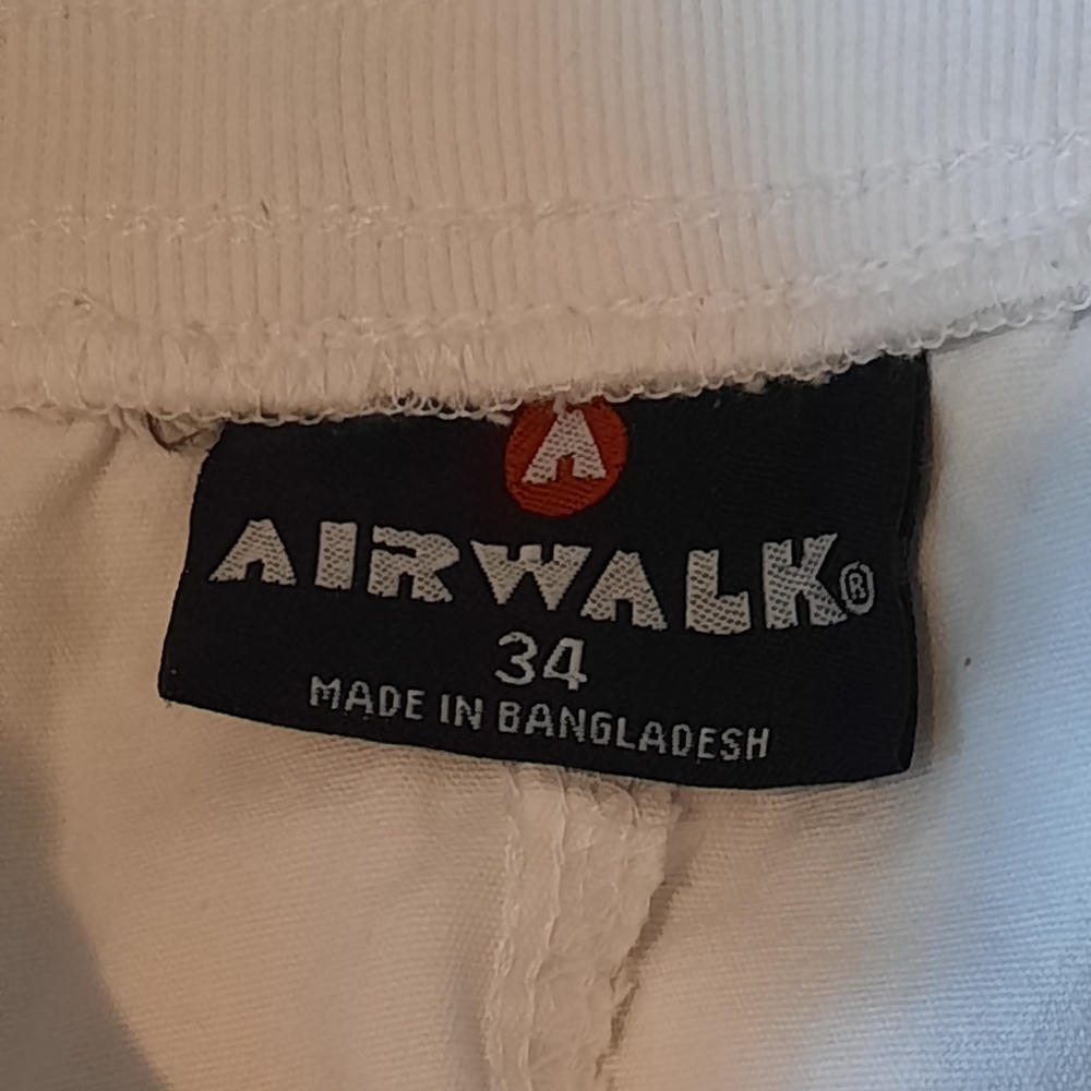 Airwalk Mens White Skater Cargo Shirts Size 34 - Picture 8 of 13